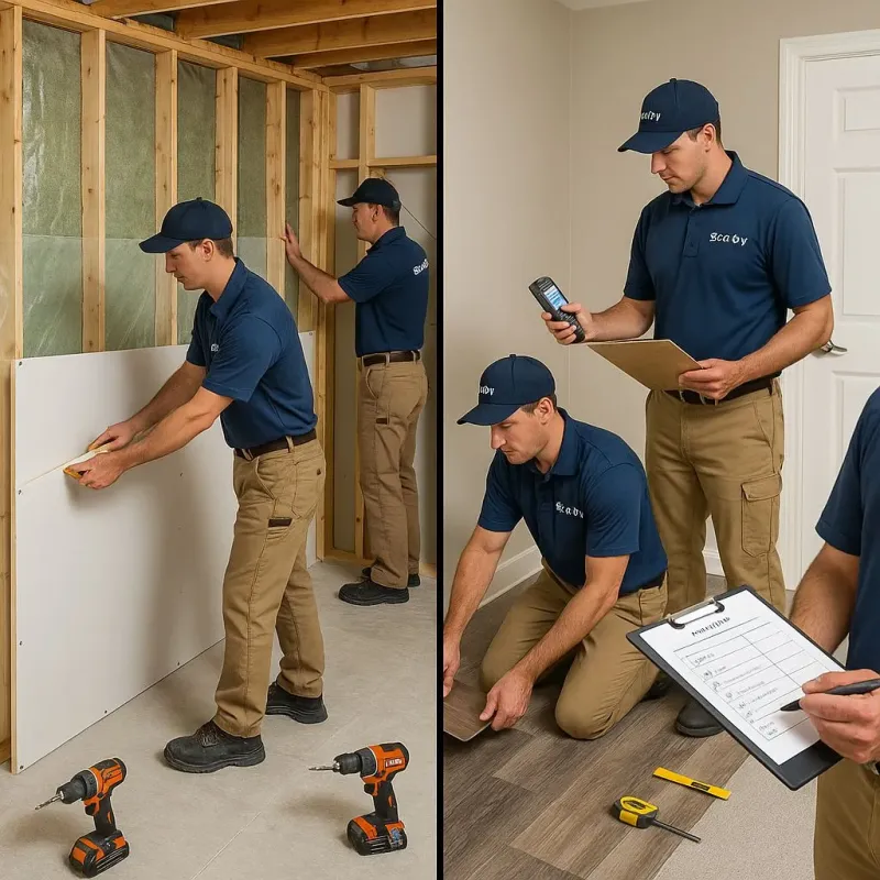 Repairs and Reconstruction process in The Bronx, NY
